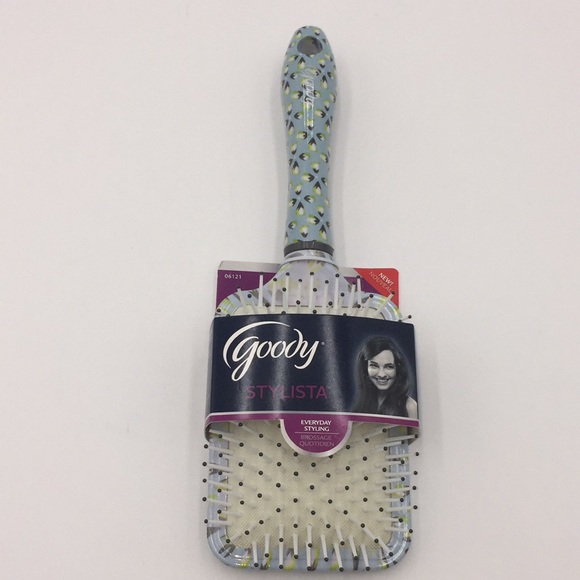 2 Goody Stylista Paddle Hair Brushes Blue & Yellow - Picture 5 of 9